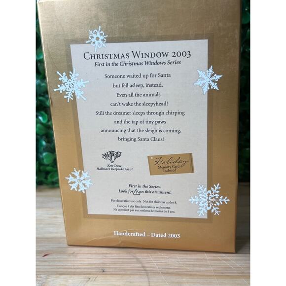 2003 Hallmark CHRISTMAS WINDOW #1 Series KOC Club Exclusive Ornament - Picture 5 of 14